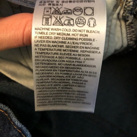 Levi’s Cut Off Distressed Denim Shorts 505 W32 - Picture 6 of 7